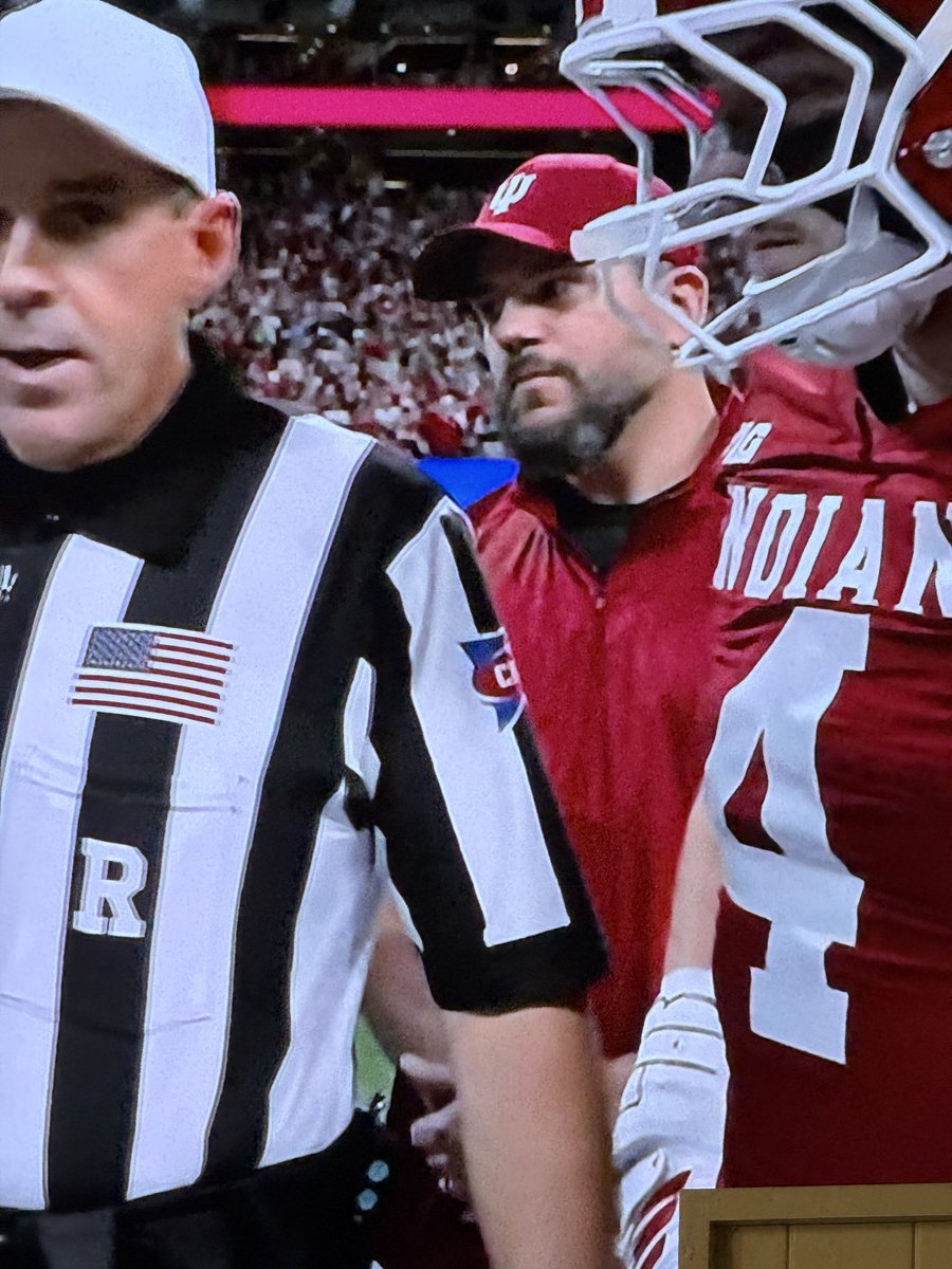 Coach7Ka's tweet photo. Kyle Schwarber: honorary captain for Indiana in the Peach Bowl tonight 

Indiana scored 56 points tonight. Kyle Schwarber hit 56 home runs this past season https://t.co/xPVdWh4sCK