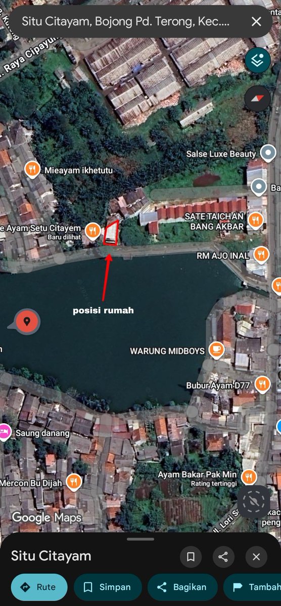 GalleryMasDee's tweet photo. Untuk yang berminat bisa langsung hubungi saya
View depan rumah langsung danau

#JualRumah
#JualRumahCitayam
#JualRumahDepok
#RumahPribadi https://t.co/IaPVOtELyH