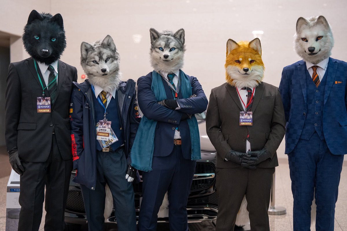 mohko_kai's tweet photo. 猛虎会、久しぶりの全員集合！！🐺🐺🐺🦊🐺

残りの出没予定もお知らせします🔊

2日目:月之介、アルバス(の予定)
3日目:月之介、ラリー、アルバス、ウーノ

お楽しみに🥴✨ https://t.co/Vg3r2r5WW7