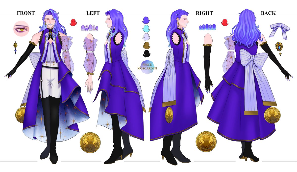pesce_vtuber's tweet photo. オネエでタコなVtuber、ペーシェ・モスカルディーニです！雑談と声のお芝居が大好き！ちょっぴりお歌も歌うよ！🐙🎤
基本フランクにタメ口ちゃん付けでコミュニケーションとるタイプだから、みんなたち、仲良くしてねー！🐙✨

🐙youtube
https://t.co/gNU0Iqxj7I
🐙booth
https://t.co/mYvmZkEdhN
🐙ママ
スドウミノル様 
@minoru_sudou
🐙パパ
カプリス堂ぽた本店様
@pochi_tama_ch
🐙ロゴ
ハシナ様 
@hashina_yomu2 

#Vtuber 
#ペーシェ・モスカルディーニ