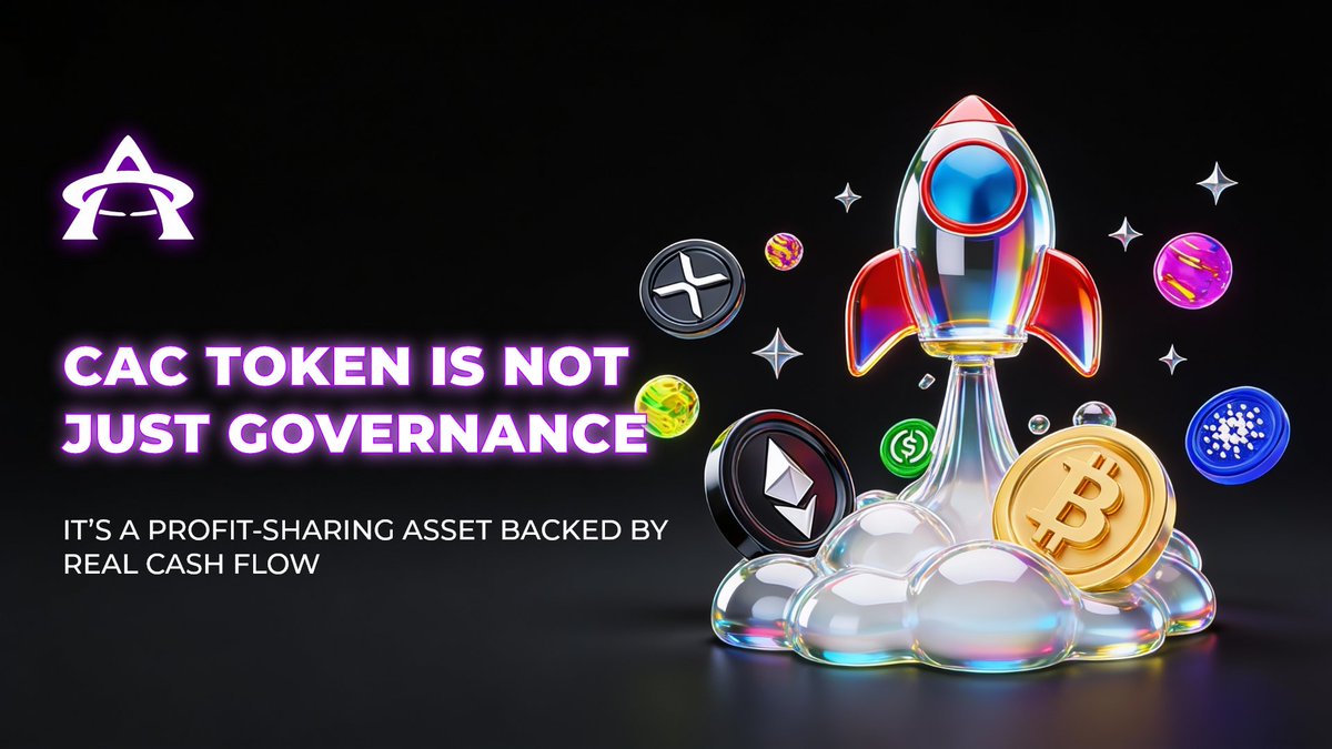 CAC_Classic's tweet photo. 📈 CAC token is not just governance.
It’s a profit-sharing asset backed by real cash flow.

#CAC #Tokenomics #RWA #CryptoAssets https://t.co/GCbaHTievj