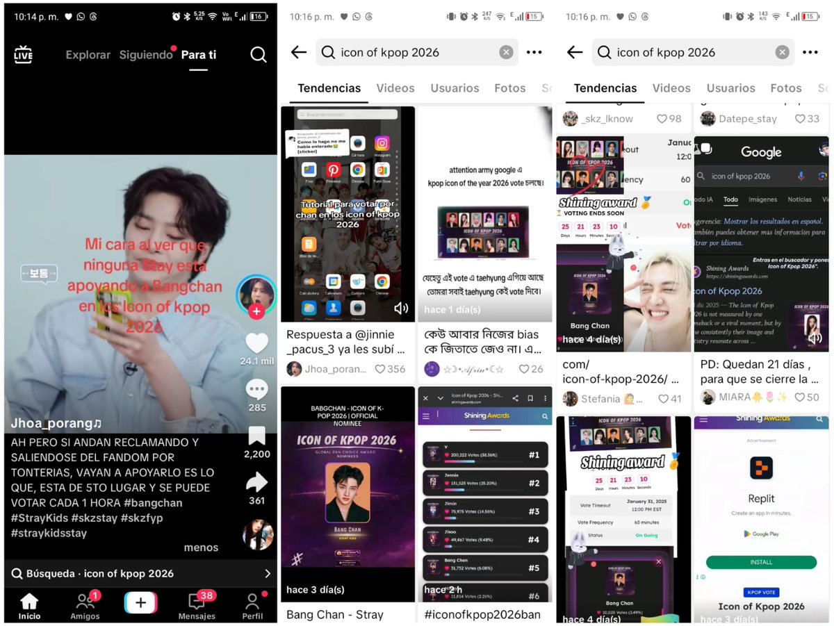 SKZBNesp's tweet photo. ‼️ | Atención STAY

Nuevamente queremos hablar sobre los llamados “Shining Awards”.

¿Por qué las fanbases no los difundimos?
Estas “votaciones” son una estafa: no se trata de premios reales y la página gana dinero cada vez que ustedes presionan “votar”.
Actualmente hay votaciones oficiales y reales que sí valen la pena, pero lamentablemente en esas muchas veces no se participa.

Por favor, si desean estar al tanto de votaciones legítimas, sigan y confíen en una fanbase de votaciones. Existen varias que informan de manera responsable.

No caigamos en este tipo de dinámicas que se viralizan únicamente porque incluyen a grupos competitivos.