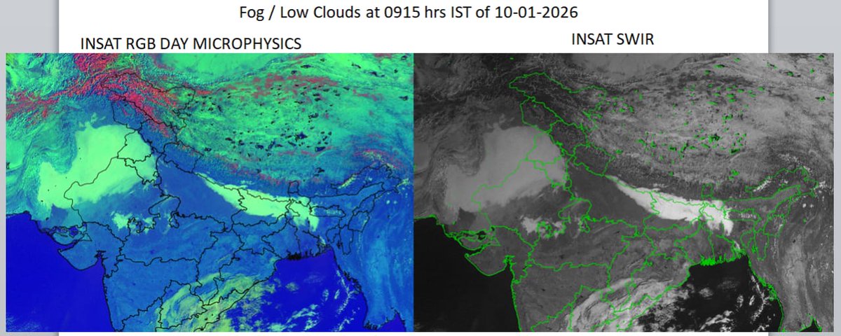 Indiametdept's tweet photo. Fog / low clouds at 0915 hrs IST of 10-01-2026

#Densefog #Fog #foggy #lowvisibility #FoggyWeather #LowClouds 

@moesgoi @airnewsalerts @DDNational @ndmaindia @ICRER_MHA https://t.co/tK3ODqj7AX