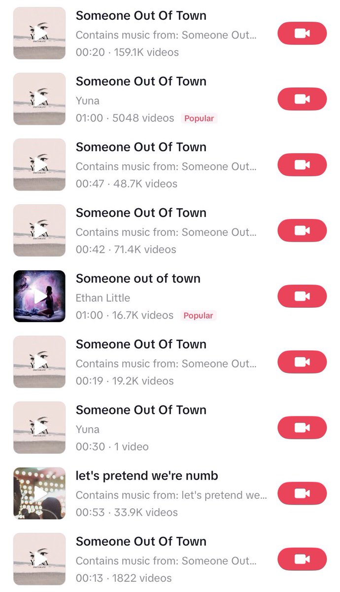 yuna_daily's tweet photo. @yunamusic’s 2011 track “Someone Out Of Town” is currently going viral on TikTok, with various trends created by users. The sound has accumulated over 300k videos so far. 🎉

The track has received a total of 500k streams on Spotify over the past five days. 🤍 #yunationals https://t.co/SiNf2Xxe3e