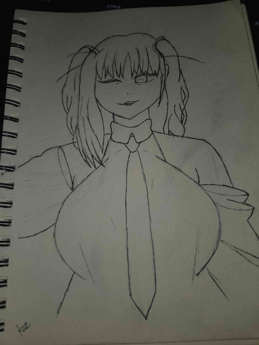 Scrongoly101's tweet photo. Watched @suminetukusi karaoke vocaloid edition and had to draw her in the Miku outfit she wore. Favorite MILF streamer. (Tried my best for little details) #すみね絵 https://t.co/7KgR31Adve