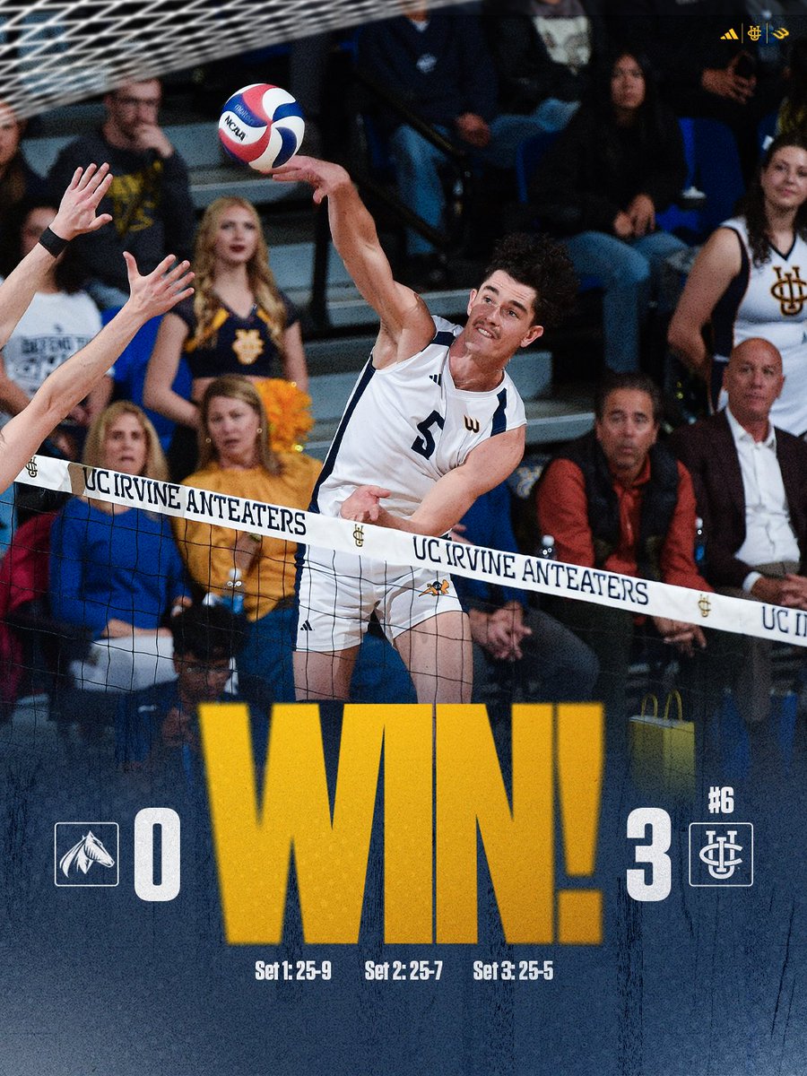 UCImvb's tweet photo. 𝑭𝒓𝒊𝒅𝒂𝒚 𝑵𝒊𝒈𝒉𝒕 𝑾𝑰𝑵 🙌

Anteaters advance to 2-0 on the season after taking down Kentucky State in straight sets!

#TogetherWeZot | #RipEm https://t.co/IZrBLiahxT