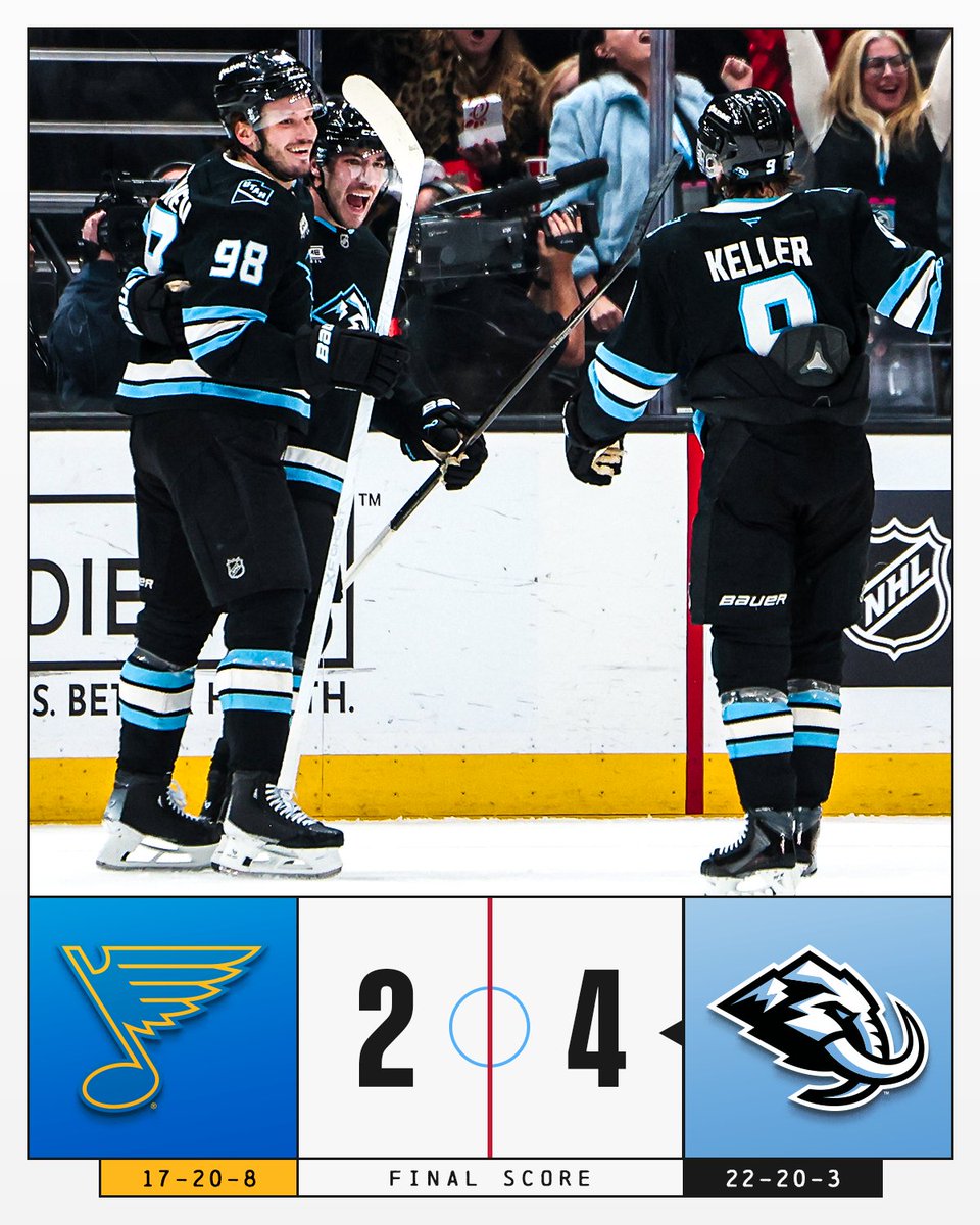 NHL's tweet photo. Another @utahmammoth W in the books! 📚 https://t.co/ASiUQjSVYv