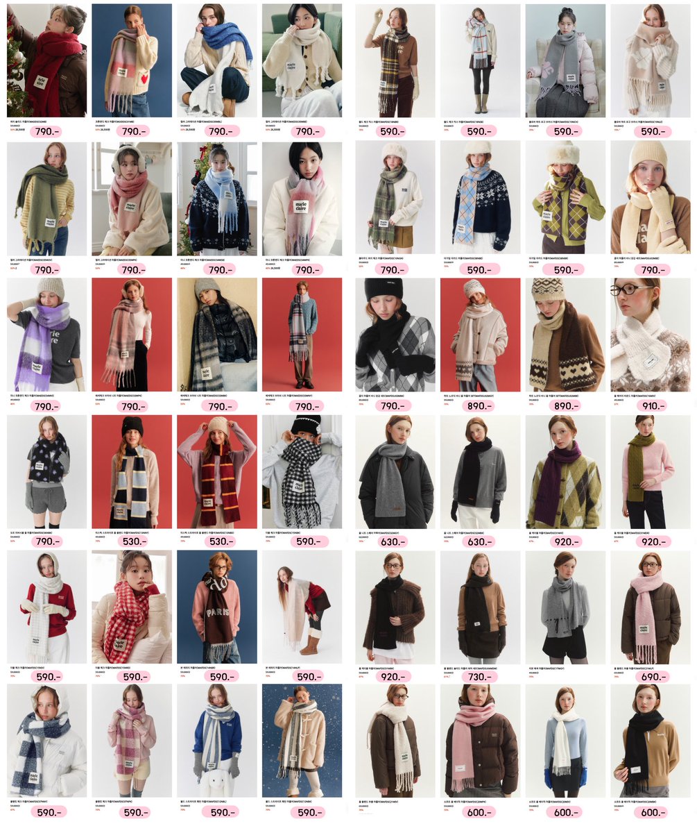 ฝากช่วยรีหน่อยนะคะ 🥹💖

[พรี] marie claire scarf 🛍️

🛒สั่งซื้อทาง DM ค่ะ

🧣cotton candy checked muffler 
🧣fuzzy solid muffler
🧣colorblock check brush knit muffler

🧾Sale 70%
⛄️เลือกสี

❄️ราคาตามในรูป
💵มัดจำ 50% ได้
📦ซื้อครบ 2000 ส่งฟรี EMS

#พรีออเดอร์เกาหลี #พรีเกาหลี