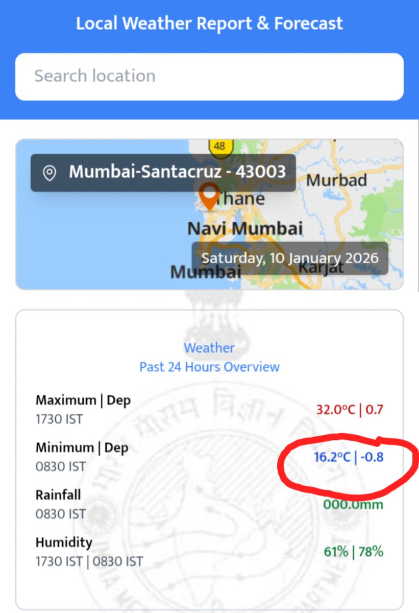 tan_5989's tweet photo. #MumbaiWinter #PuneWinter

Mumbai is yet to Register Sub 16c Temperature this January with a Chance Today🤞

Extremely Cold Icy Conditions Continue in Pune with the City Emerging as the Coldest Major City in Maharashtra with NDA@7.9c🥶

No Relief from Single Digit Temp till Tom😥 https://t.co/bgvdUsDA1Y