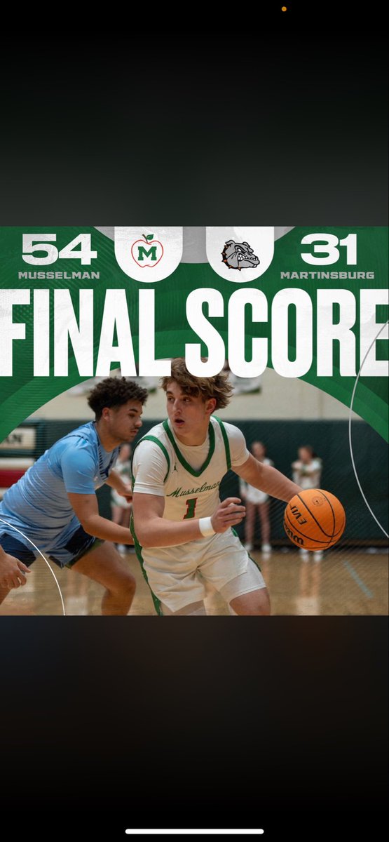 MuhsHoops's tweet photo. Win vs Martinsburg 
Elijah Miller 15pts 7Reb
Wade Bartles 12pts 
Kordae Bunny 9pts 

Applemen improve to 9-1 https://t.co/q0aAOV2qyz
