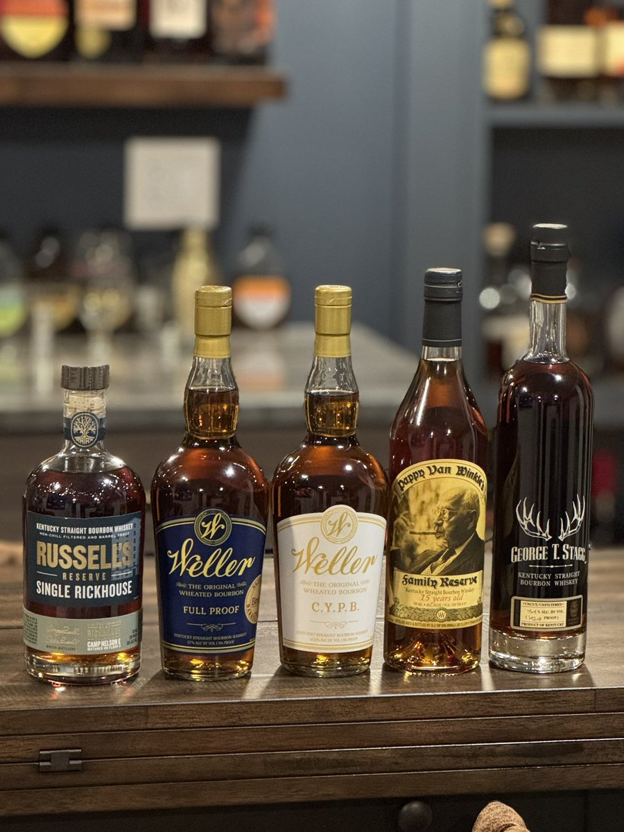 RyanSimpson242's tweet photo. Started by bourbon journey about a year ago to the date. First 2 months it was a challenge just to get an Eagle Rare 10 year. Over the year I have tasted and collected some really great bottles. This is just a few bottles I picked up in December. All SRP. https://t.co/3NlKcFTN8Z