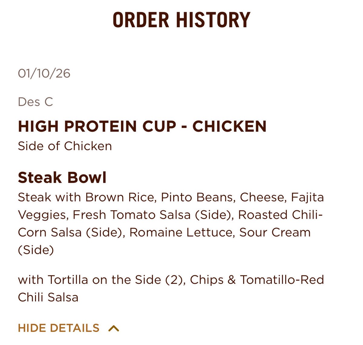 MrsCecch's tweet photo. @ChipotleTweets I don’t think the outcome of this order is accurate! I didn’t get chips and salsa. When speaking to Pepper I was only able to include one missing item. Then chat closed. So I get free chips and salsa when I paid $20 for a steak bowl with no steak?? 🤷🏻‍♀️ https://t.co/PR1MGC8tq2