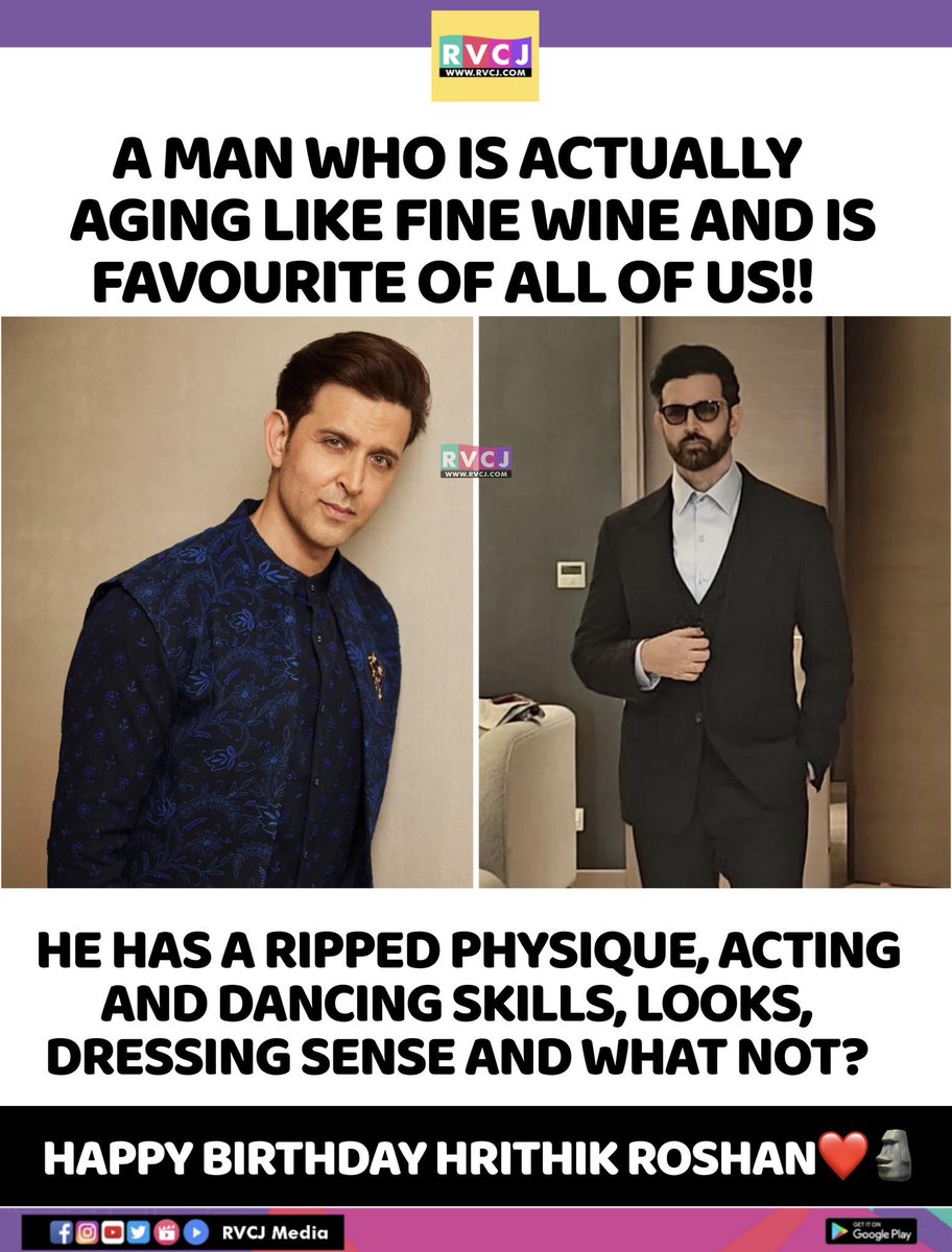 Happy Birthday Hrithik Roshan!!🎂❤️