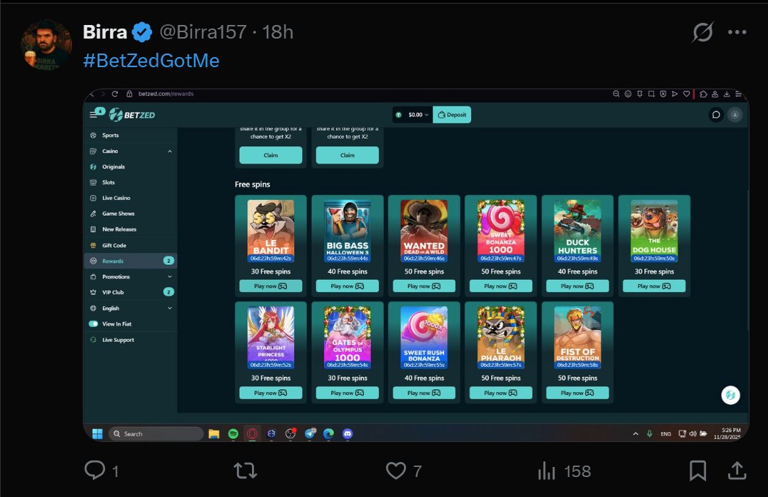 BetzedFreespin's tweet image. 🎊 FREE SPINS DROP – LIVE NOW! 🎰✨
Ready to make 2026 your winning year? 🍀
🎁 Get up to 100 Free Spins — NO DEPOSIT required ⚡

How to participate:
📝 Register here:
👉 betzed.com/promotions/fre…

💬 Comment your BetZed UID + the game you want to spin in 2026
 (Example:…