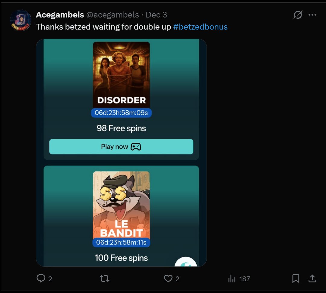 BetzedFreespin's tweet image. 🎊 FREE SPINS DROP – LIVE NOW! 🎰✨
Ready to make 2026 your winning year? 🍀
🎁 Get up to 100 Free Spins — NO DEPOSIT required ⚡

How to participate:
📝 Register here:
👉 betzed.com/promotions/fre…

💬 Comment your BetZed UID + the game you want to spin in 2026
 (Example:…