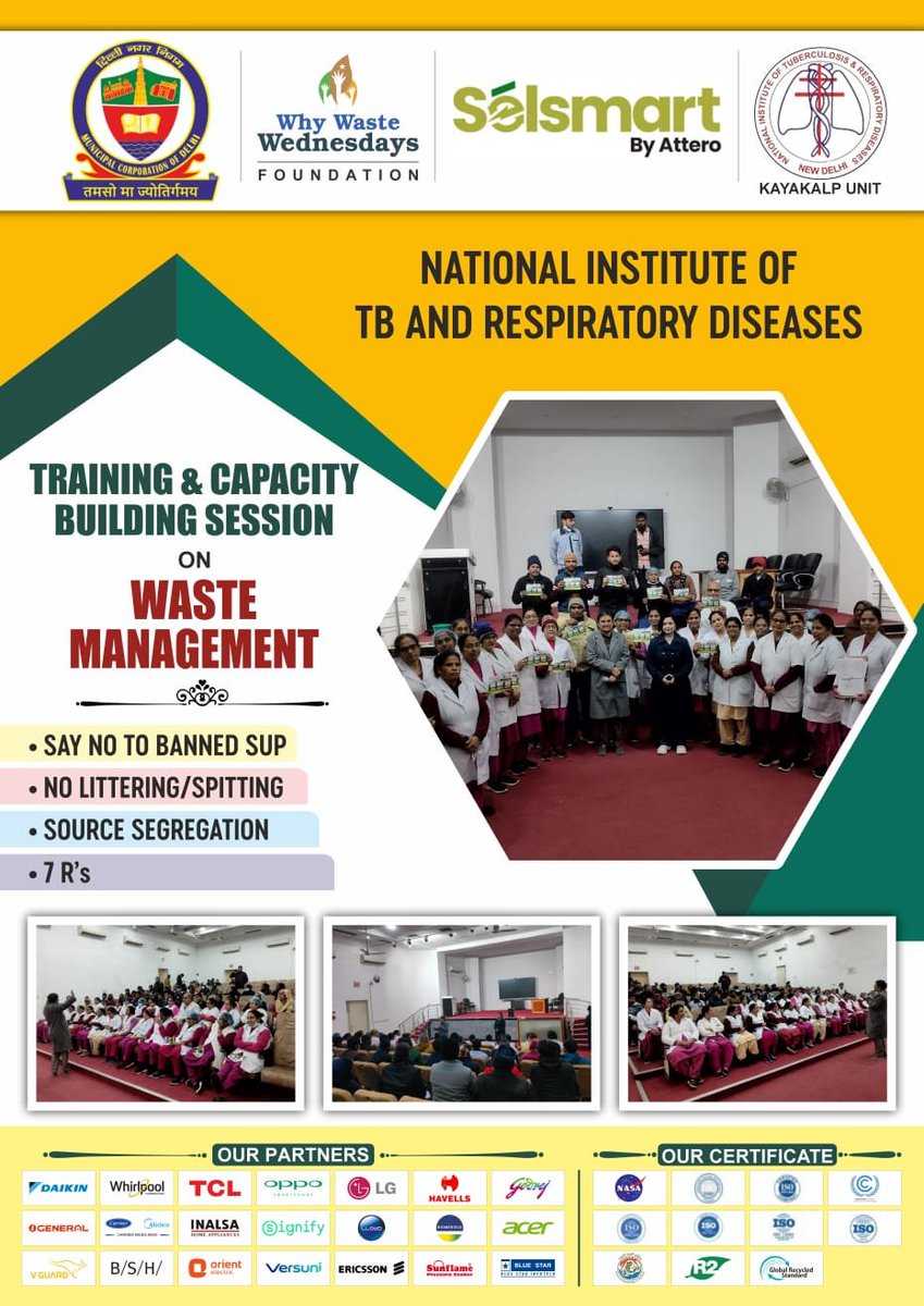 SBM_MCD's tweet image. MCD @DCSOUTHZONE with @institute_NITRD Kayakalp Unit &amp;amp; @WWWF_D supported by Selsmart by Attero, Brand Ambassador Dr. Ruby Makhija held a Training &amp;amp; Capacity Building
#SourceSegregation #BannedSUP #7R #NoLittering
@SwachhBharatGov
@RoopaMishra77
@RajaiqbalSingh3
@AshwaniKumar_92