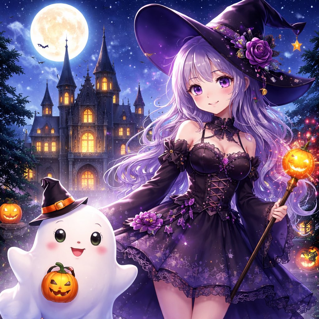 retro_ai_life's tweet photo. かわいい魔女と、お化けちゃんのお話🪄😇😇🥰
久しぶりに、イラスト画像を投稿して見ました。またこのイラストの動画も投稿する予定です。🥰😇🙋🏻♀️
#AIアートクラブ
#AIart
#AIイラスト https://t.co/GllS1nxir7