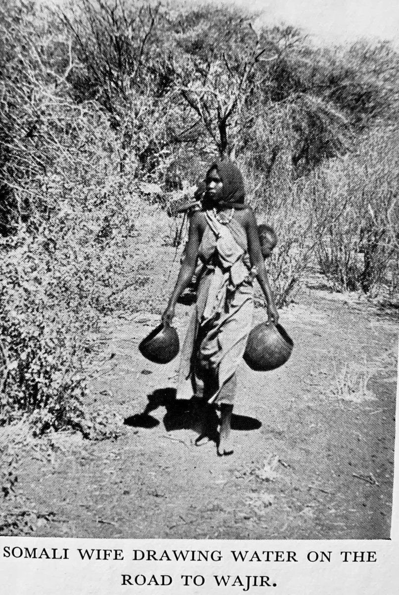 This photo was taken somewhere in Wajir before independence. We don't get to see many photos in that period but they always give a picture of life then. For example note her dressing