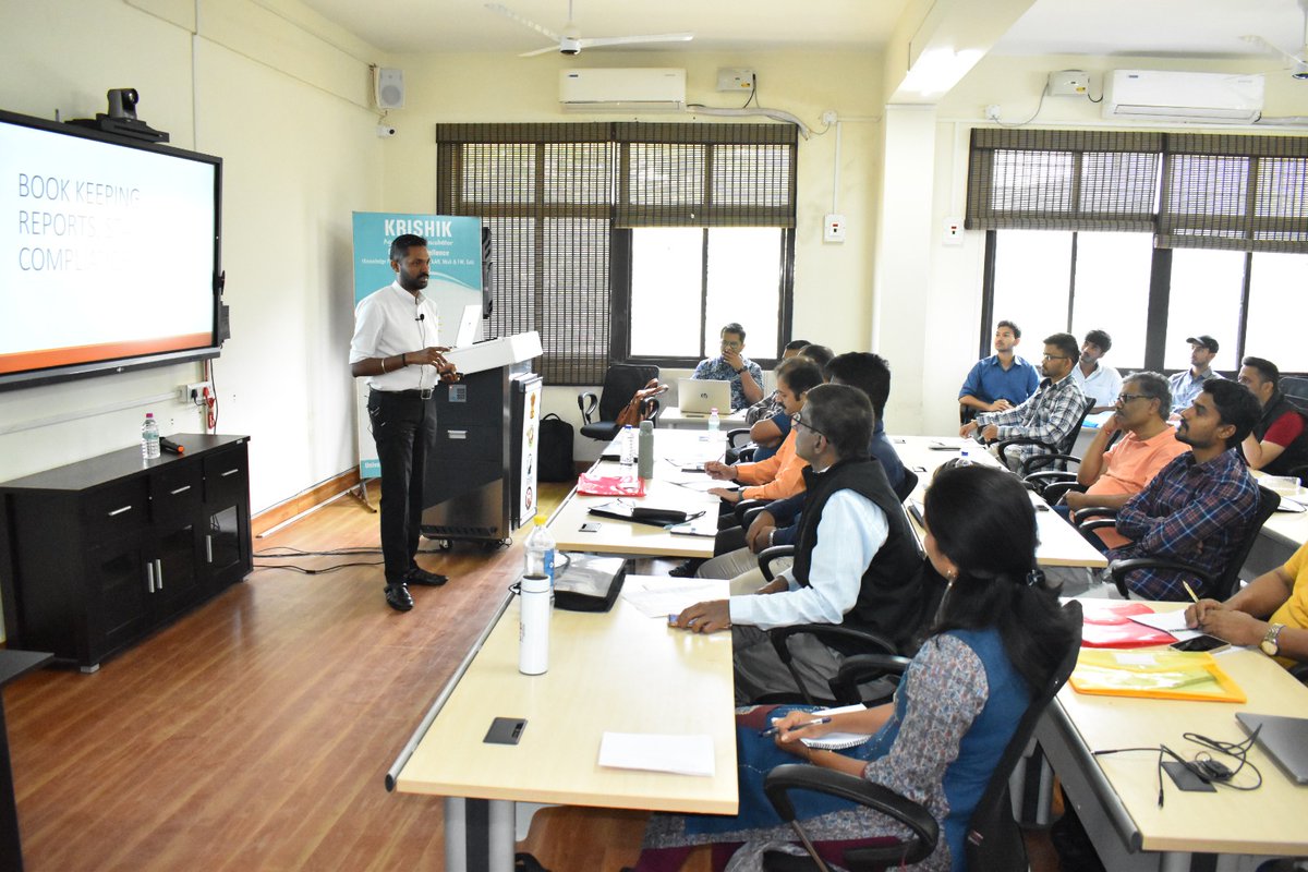 krishikabi1's tweet photo. Day 04 Highlights | 9.01.2026

A session on the role of Chartered Accountants in startups was conducted by Mr. Shambhuling J. Patil, Partner, B. C. Shetty &amp; Co., Chartered Accountants, during the XII Cohort Offline Incubation Training Programme at KRISHIK-ABI, UAS Dharwad. https://t.co/LYqWbxtDsf