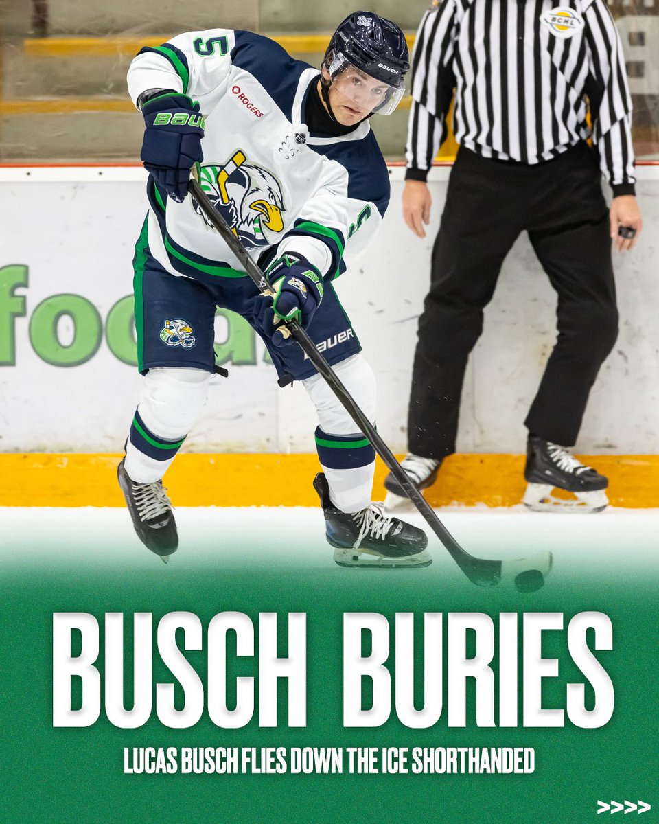 BCHockeyLeague's tweet photo. WHAT A GOAL 😮

Lucas Busch goes for a skate shorthanded.

🎙️ @jlalli23 

#BCHL | @SurreyEagles https://t.co/Jn5srcgHMV