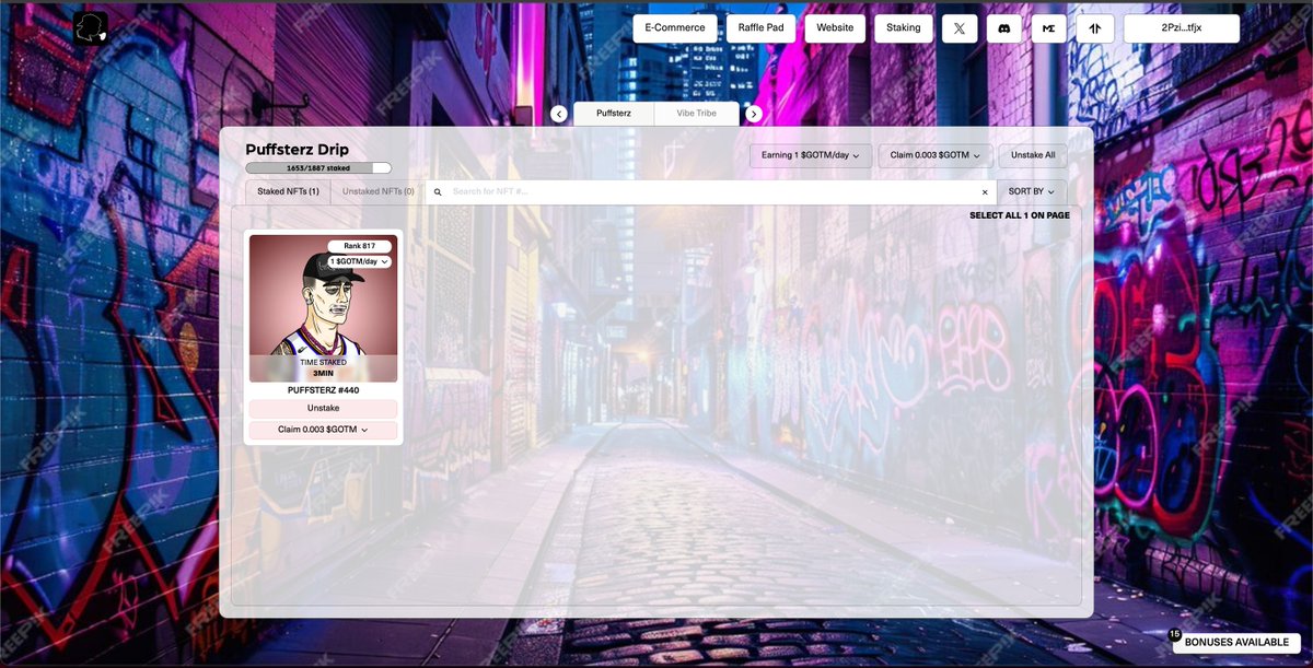 ajgregsol's tweet image. Just staked my @puffsterznfts!!! Make sure to check out secondary and pick one up!!