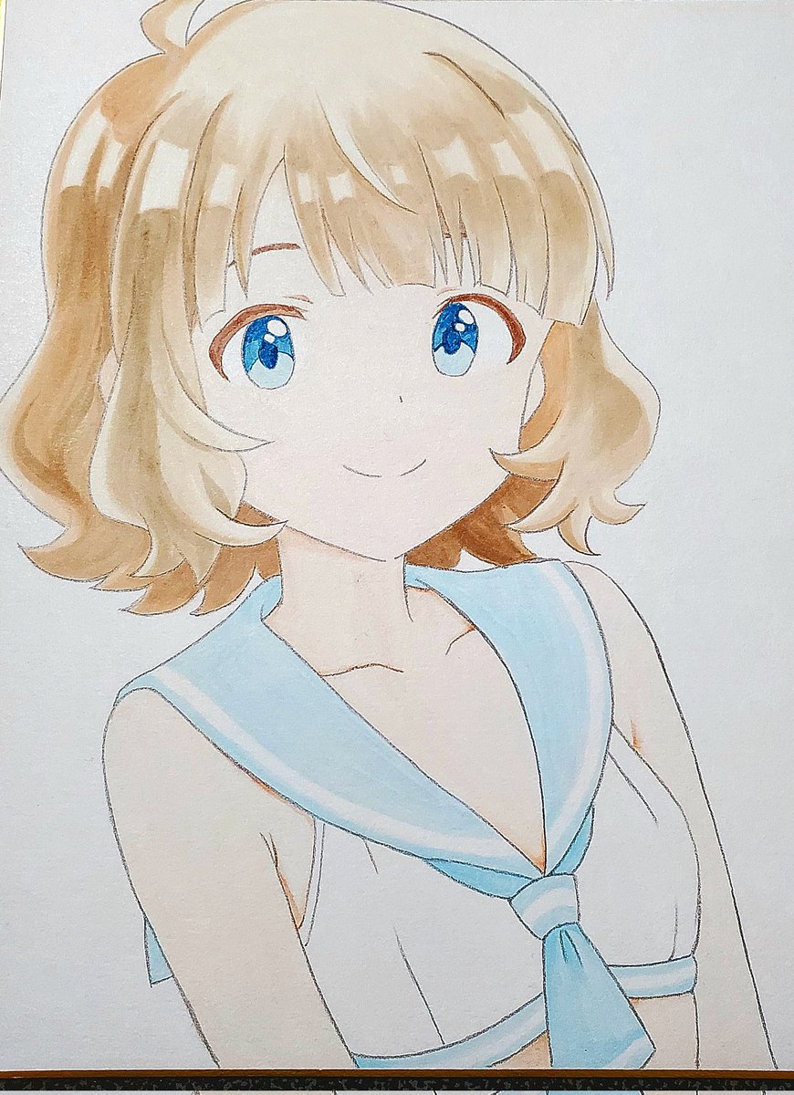 夏に向けて(色紙) 