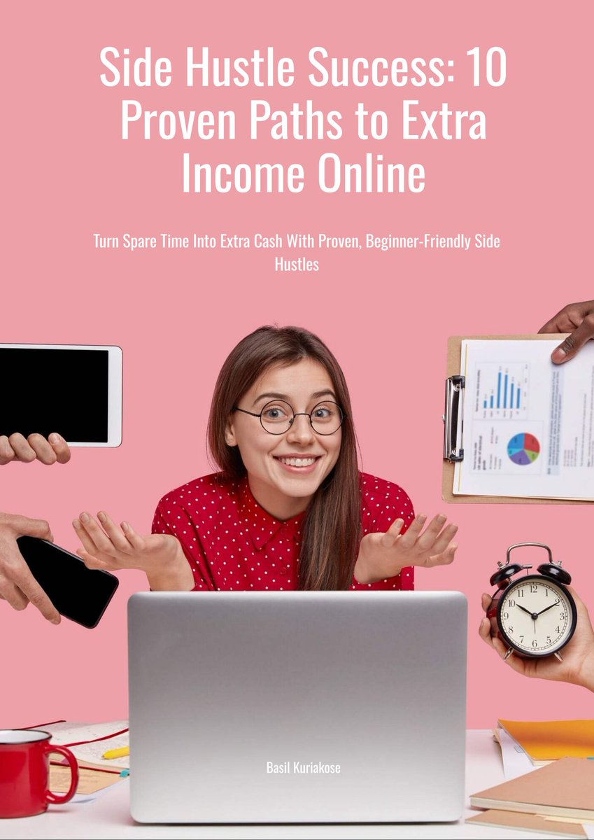 VirtualBookhub's tweet photo. Hey there, friends! Are you looking for ways to earn some extra income online? Look no further! The Side Hustle Success book is here to help you out. With 10 proven paths to extra income, this book is a must-read for anyone looking to boost their earnings. Wh https://t.co/nYWNYcw9sa