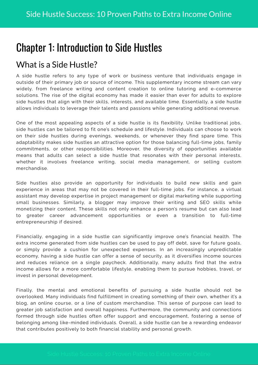 VirtualBookhub's tweet photo. Hey there, friends! Are you looking for ways to earn some extra income online? Look no further! The Side Hustle Success book is here to help you out. With 10 proven paths to extra income, this book is a must-read for anyone looking to boost their earnings. Wh https://t.co/nYWNYcw9sa