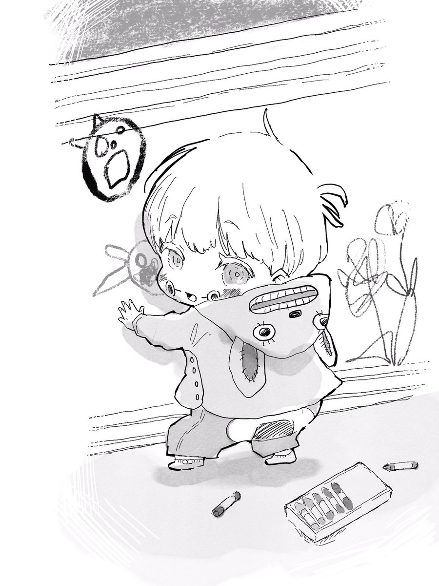 チビ棘可愛くて毎日描ける。