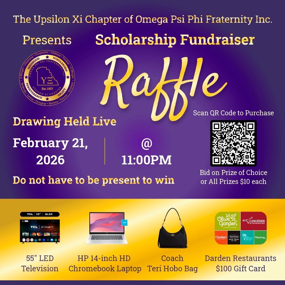UpsilonXiQues's tweet photo. Join us in supporting education and service through our Scholarship Fundraiser Raffle! Purchase your raffle tickets by visiting https://t.co/FO8bU7cYzk . Drawing will held on February 21st.

#FIETTS #opp1911 #upsilonxibruhz #Schlorship #Raffle https://t.co/QW7maxNZzB