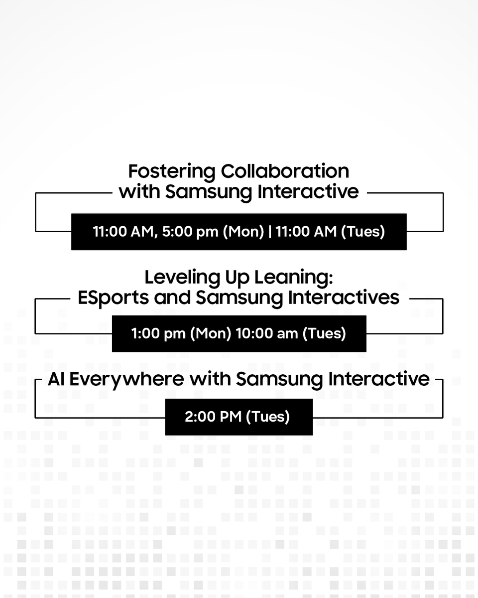 SamsungEDU's tweet photo. Meet: the AI conversation mover and shaker that educators actually want. @BeckyKeene &amp; others will be joining us at Samsung Booth #627 for live sessions on the future of AI in education: grounded, practical, and built for today’s classrooms.

📅 Jan 12-13
👉 Swipe for the details https://t.co/4CfmBmpCTP