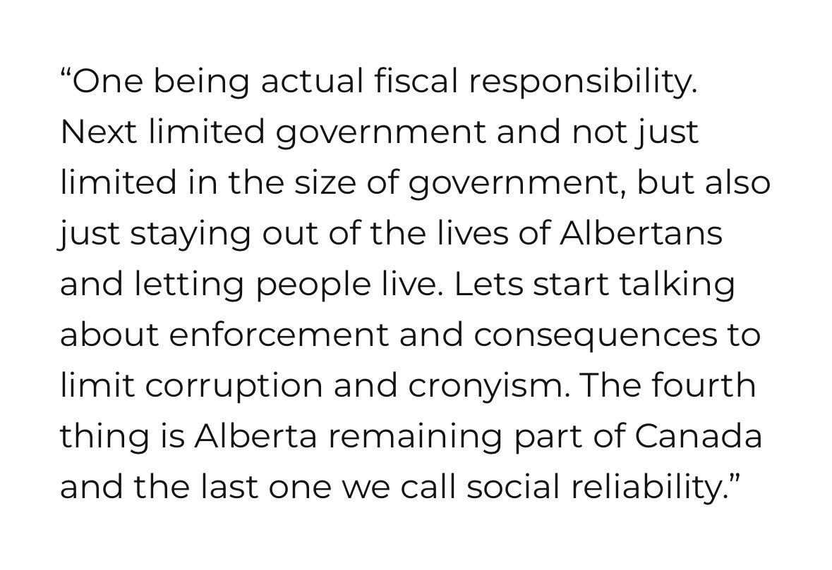 progressivetory's tweet photo. “One being fiscal responsibility…The fourth thing is Alberta remaining part of Canada and the last one we call social reliability,” said Peter Guthrie, leader of the Tory Party. #ableg #abpolitics

https://t.co/mI5GuOcj5r… https://t.co/yvE5E8dXER