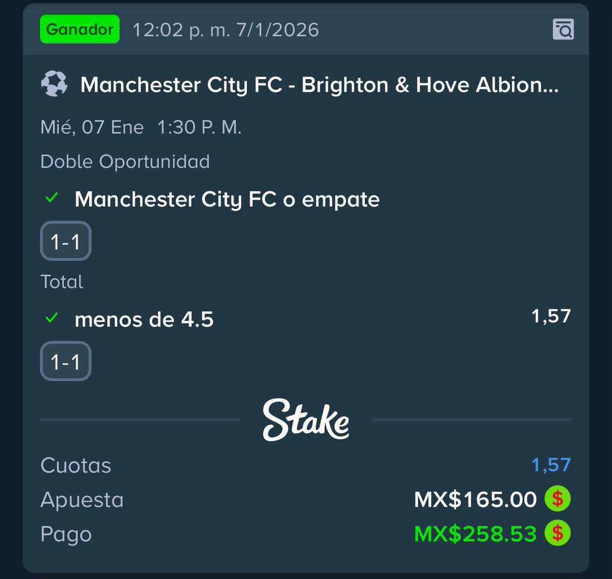 GaalloAlex's tweet photo. En mi grupo premium de apuestas estamos haciendo mi primer reto escalera, empezamos solo con $100.
Ya llevamos 4 pasos ganados ¿Hasta qué día llegaremos? 🔥🔥 https://t.co/xyL0wWeh0i