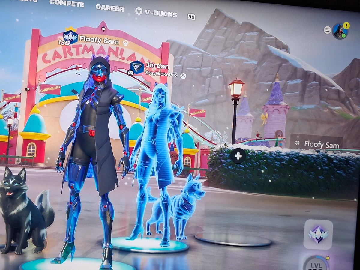 FloofySam's tweet photo. @FortniteStatus Can you guys please fix the felinos ranked skin. I hit unreal this season just for the different edit styles but it says I'm still stuck at bronze for all the ranked rewards, even though I'm way beyond that in every ranked mode I've played. https://t.co/QjmTmOkJeD