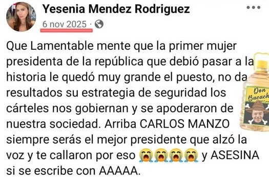 Lo que decía Yesenia Méndez, secretaria particular de Carlos Manzo. Hoy está señalada de haber "puesto" al alcalde para la #CJNG