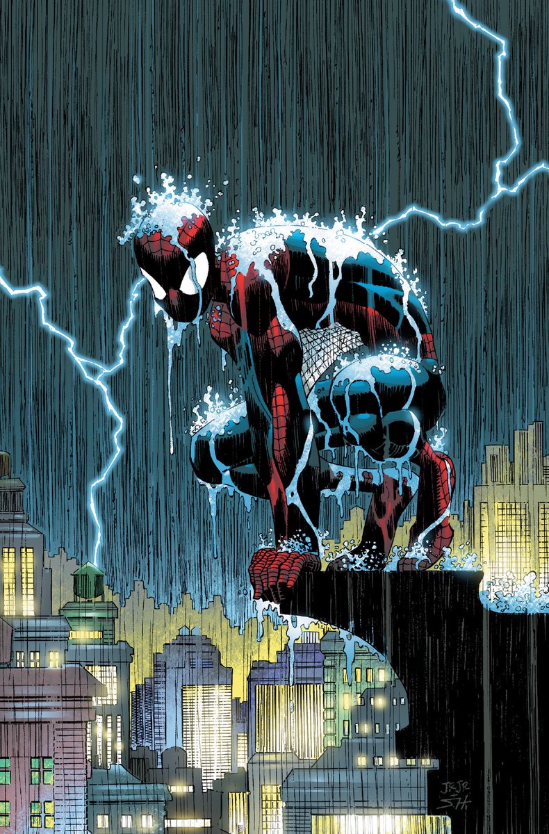 CoolComicArt's tweet image. Amazing Spider-Man (2002) cover by John Romita Jr. w/ Scott Hanna