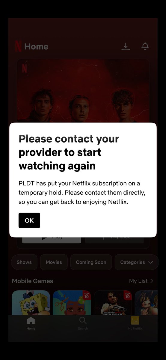 vennlu_7's tweet photo. @PLDT_Cares kaya nga po ako nagmessage dito kasi di pa nakareconnect ang account. eto din sabi sa netflix https://t.co/woD2A7w5ZD