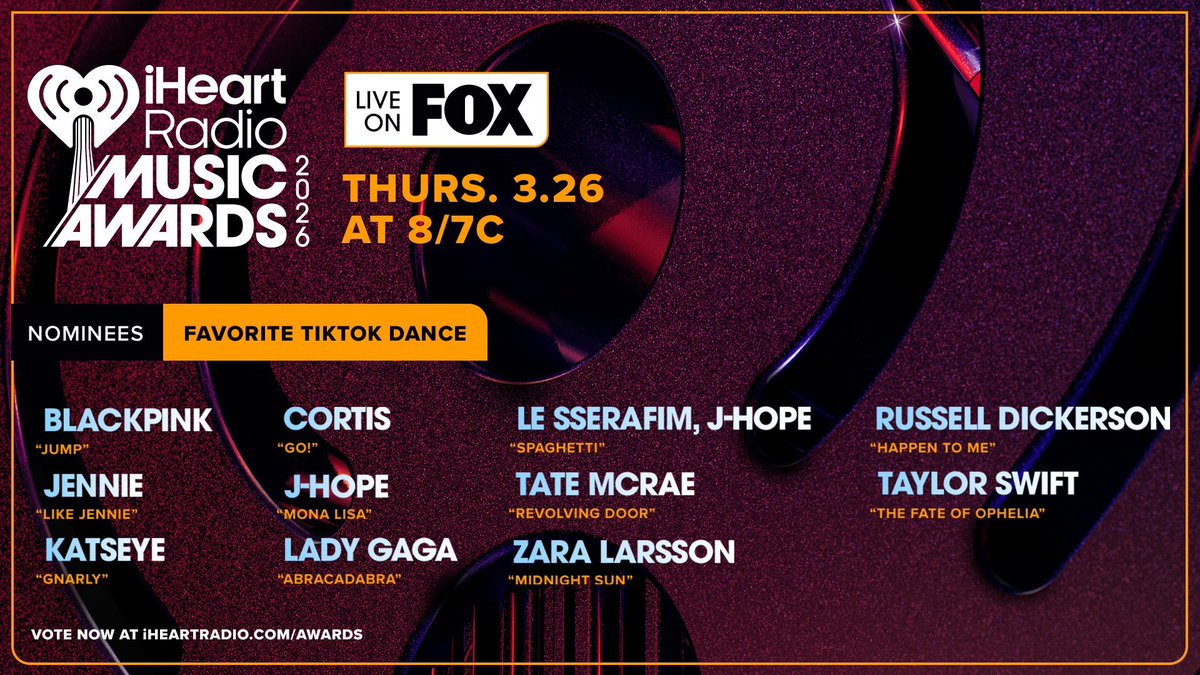 USBTSARMY's tweet image. It's POWER HOUR voting for the iHeartRadio Music Awards iheart.com/music-awards/

🗳️Fav On Screen: #Jimin &amp;amp; #JungKook 'Are You Sure!?'
🗳️Fav Tiktok Dance: #jhope 'Mona Lisa' &amp;amp; LE SSERAFIM 'Spaghetti (ft. j-hope)'
🗳️ Fav Kpop Collab: j-hope 'Sweet Dreams (ft. Miguel)'

Go go go🏃🏾
