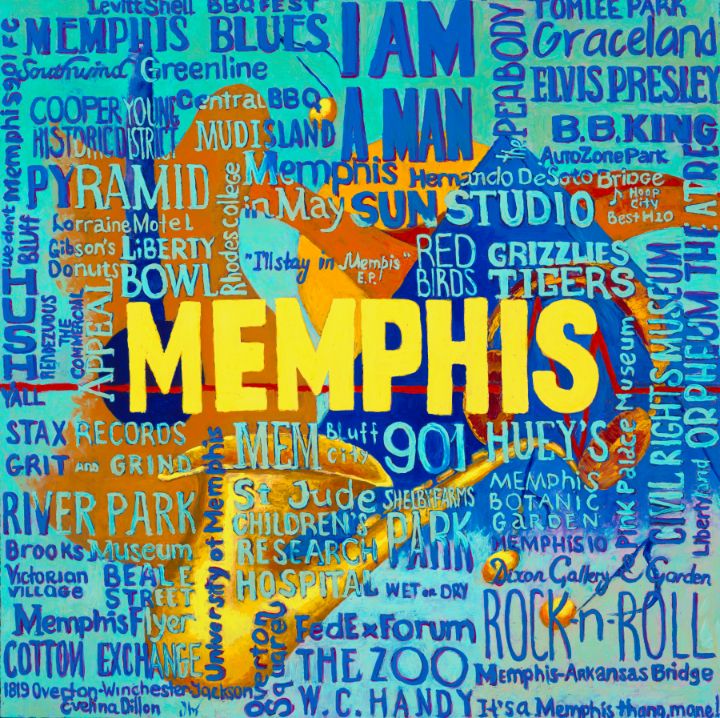 evelinavlinn's tweet photo. Art of the Day! "MEMPHIS THANG, MANE!". Buy at: https://t.co/dewk0tryLn https://t.co/tCJVms47w7