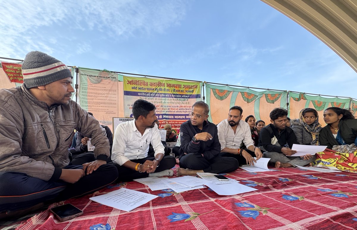 📍अनशन स्थल , तूता, नवा रायपुर