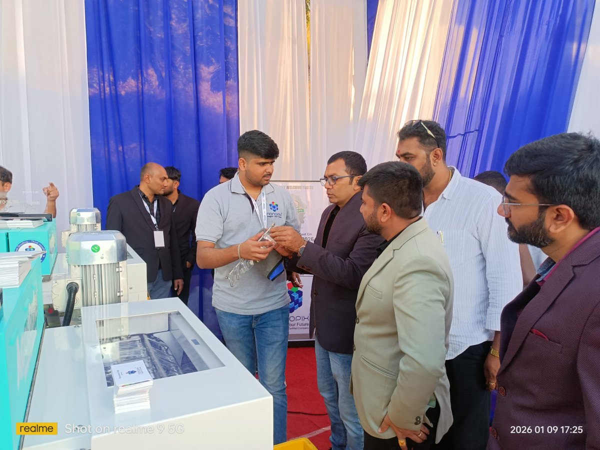 nanoPixISS's tweet photo. Day 1 at GCPA Expo, Udaipur, wrapped up with strong interest in our latest innovation—AccuSorter. Insightful discussions on grading accuracy &amp; consistency sparked meaningful connections across the cashew value chain. Excited for more interactions. 
#CashewGrading #MadeInIndia https://t.co/GXqh3inf8g