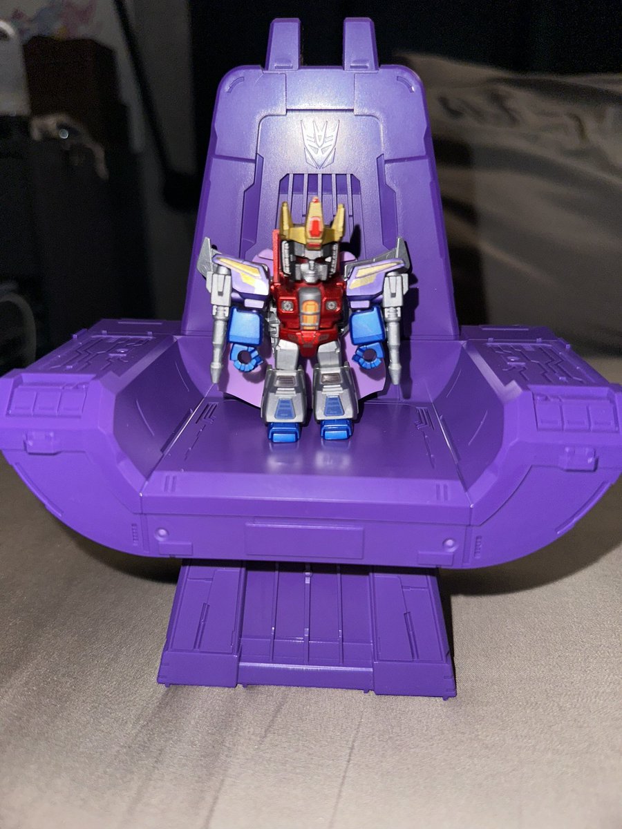 The throne is too big for him