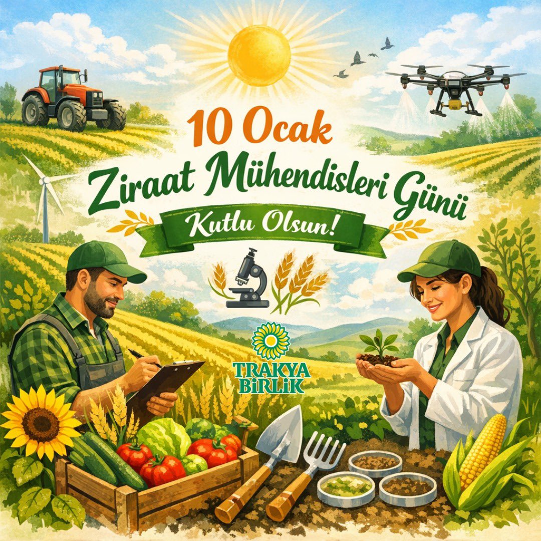 Toprağı bilgiyle buluşturan, emeği bilime dönüştüren tüm ziraat mühendislerinin Ziraat Mühendisleri Günü kutlu olsun