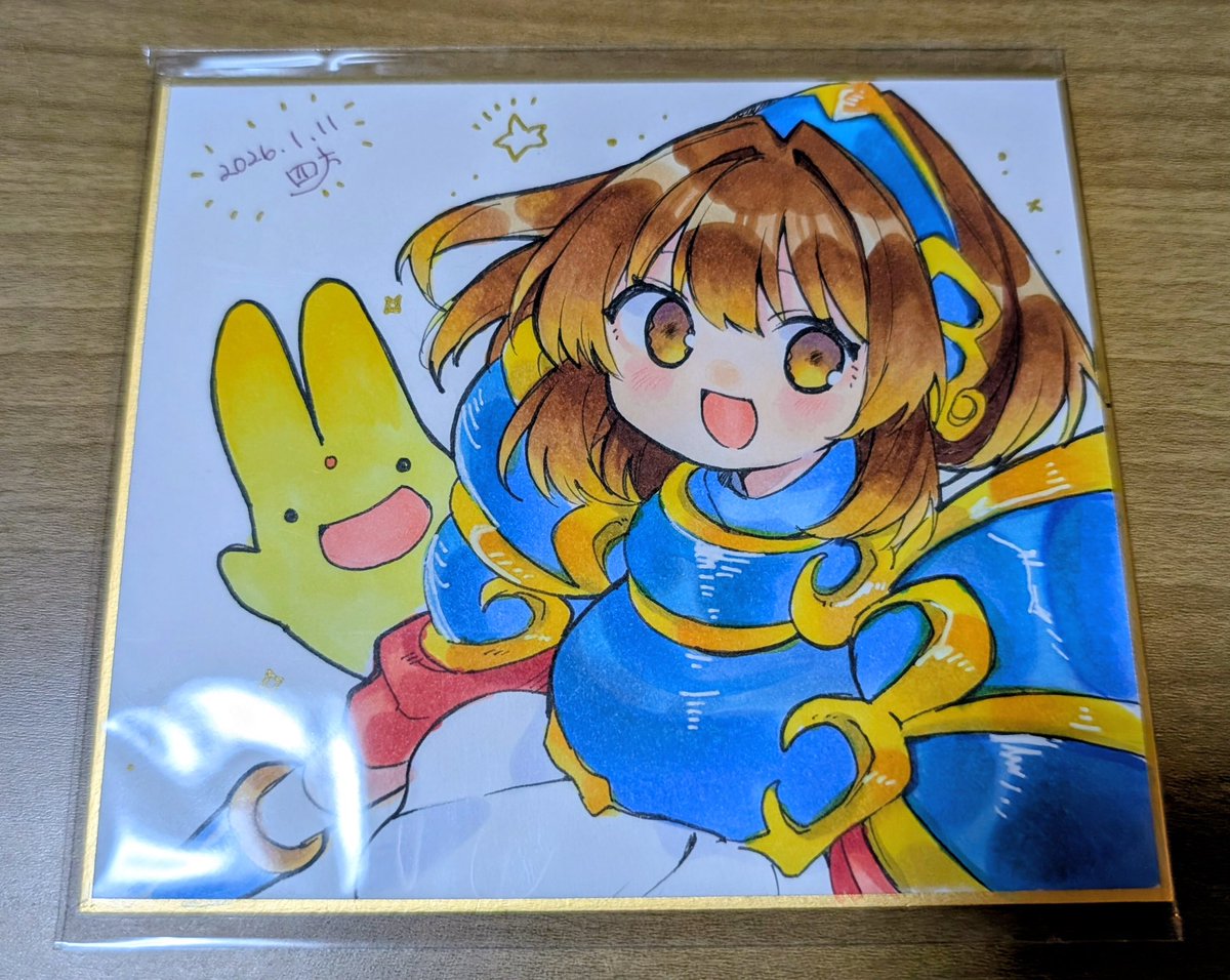 ぷよ主義で頒布する色紙です 