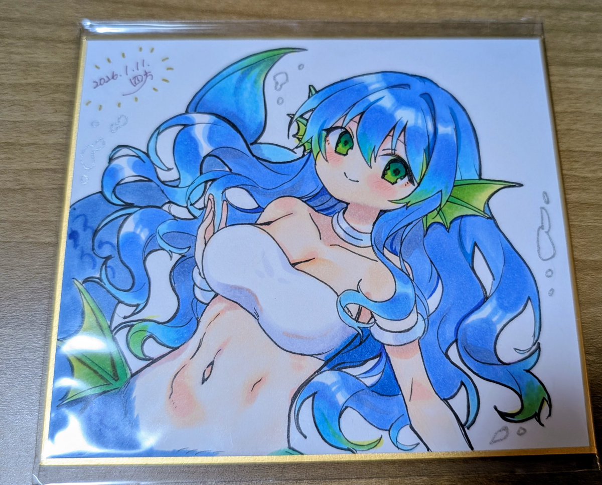 ぷよ主義で頒布する色紙です 