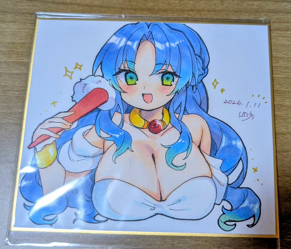 ぷよ主義で頒布する色紙です 