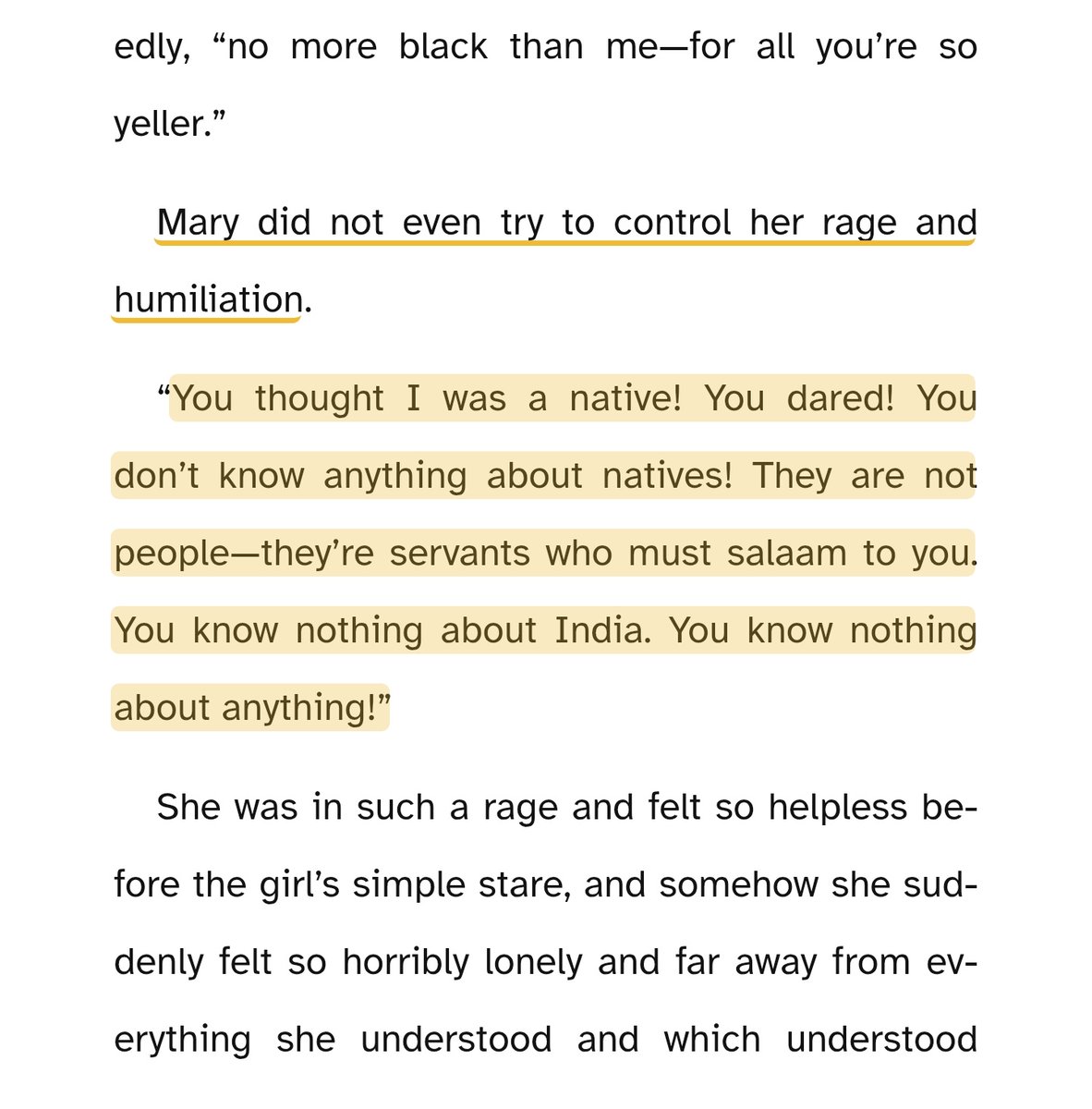 gelsbelovedfitz's tweet image. Just finished The Secret Garden, and omg, the blatant racism in this "children's book" is insane. I am very confused as to why this is rated so high since the entire novel is filled with discrimination, racism and rich brats.