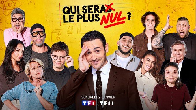 Audiences J+7 <a href="/TF1/">TF1</a>
Carton d'audience confirmé à J+7 pour le premier épisode de « Qui sera le plus nul ? » présenté par <a href="/CamilleCombal/">Camille Combal</a>

#Leadership avec :
📌4,5 M Tvsp (P1)
 + 500 000 tvsp

✅41% PdA FRDA-50
✅38% PdA 25-49
✅42% PdA 15-34
✅48% PdA 15-24
✅44% PdA 4-14