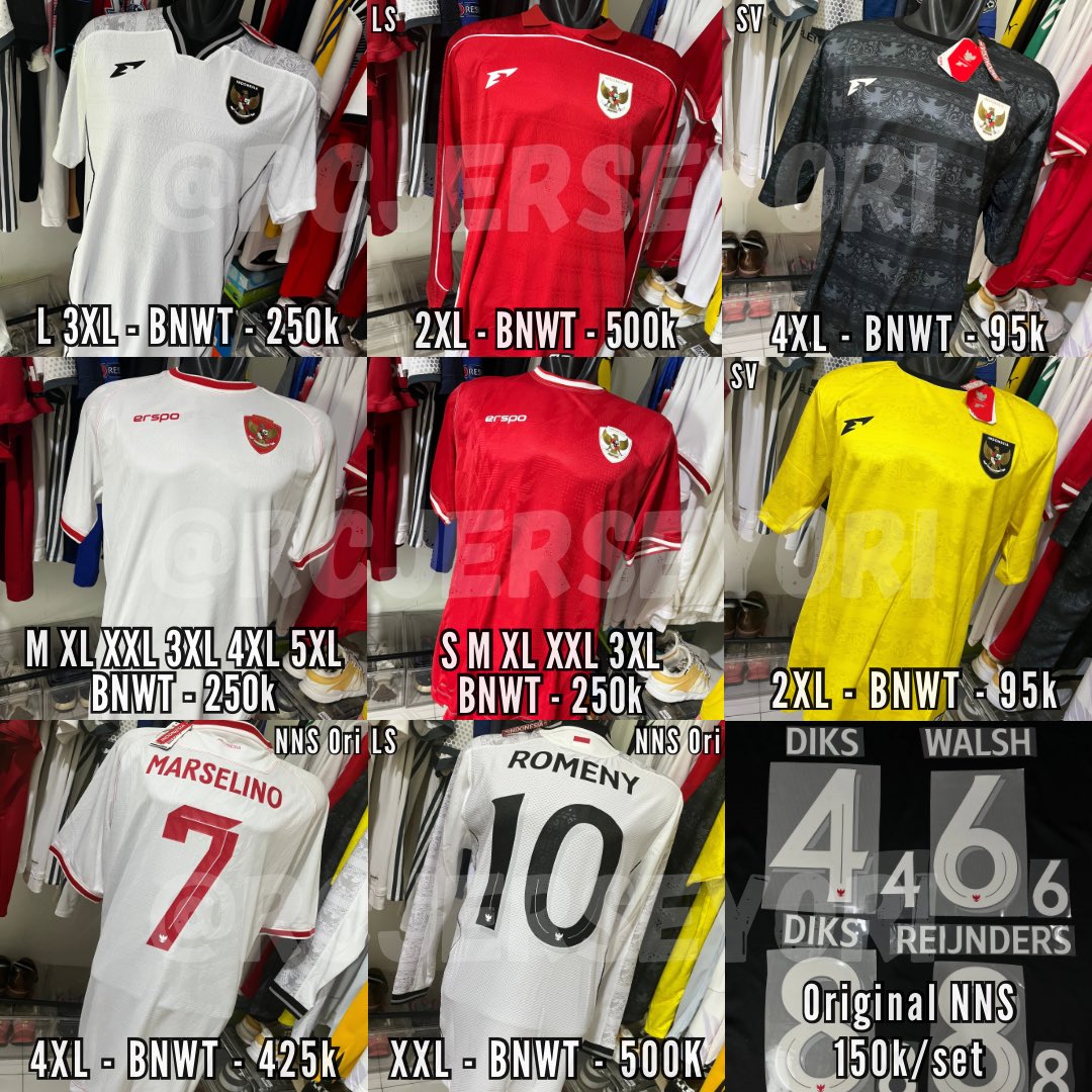 KITSIDE_ID's tweet photo. #Jersey4Sale #Nameset4Sale #1404
@Jerseyforum @Officialkjti @JerseyLigina @adipati_store @jersey_ciamikk @jerseysneil @futebolre
Thx
Keterangan di foto
Detail silahkan cek IG @RCJ.CATALOGUE
WA/Tokped (+15%)/Shopee (+ 15%)
Klik link di bawah๐
https://t.co/1R0WX3PEcL https://t.co/za6EWVETHk
