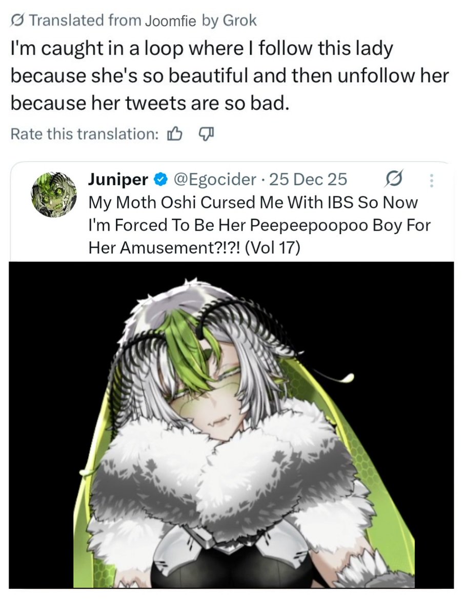 Lonesome_Tea's tweet image. Only a weak joomfie would unfollow #JunipArt